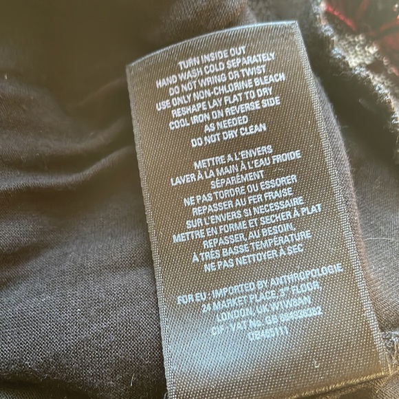 🆕MAEVE ANTHROPOLOGIE Wine Lace Elegant Velvet Dress - Picture 12 of 16